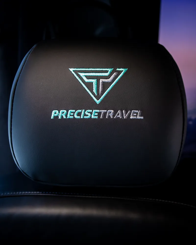 Executive seated in the V-Class rear cabin